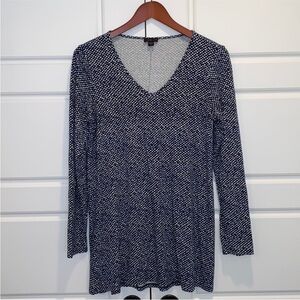 J. Jill Wearever Collection V-Neck Long Sleeve Top Size Small